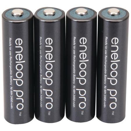 PANASONIC eneloop XX Rechargeable AAA Batteries, Pack/4 BK-4HCCA4BA
